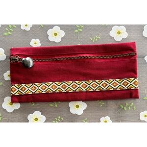 Vintage Handmade Zip Pouch